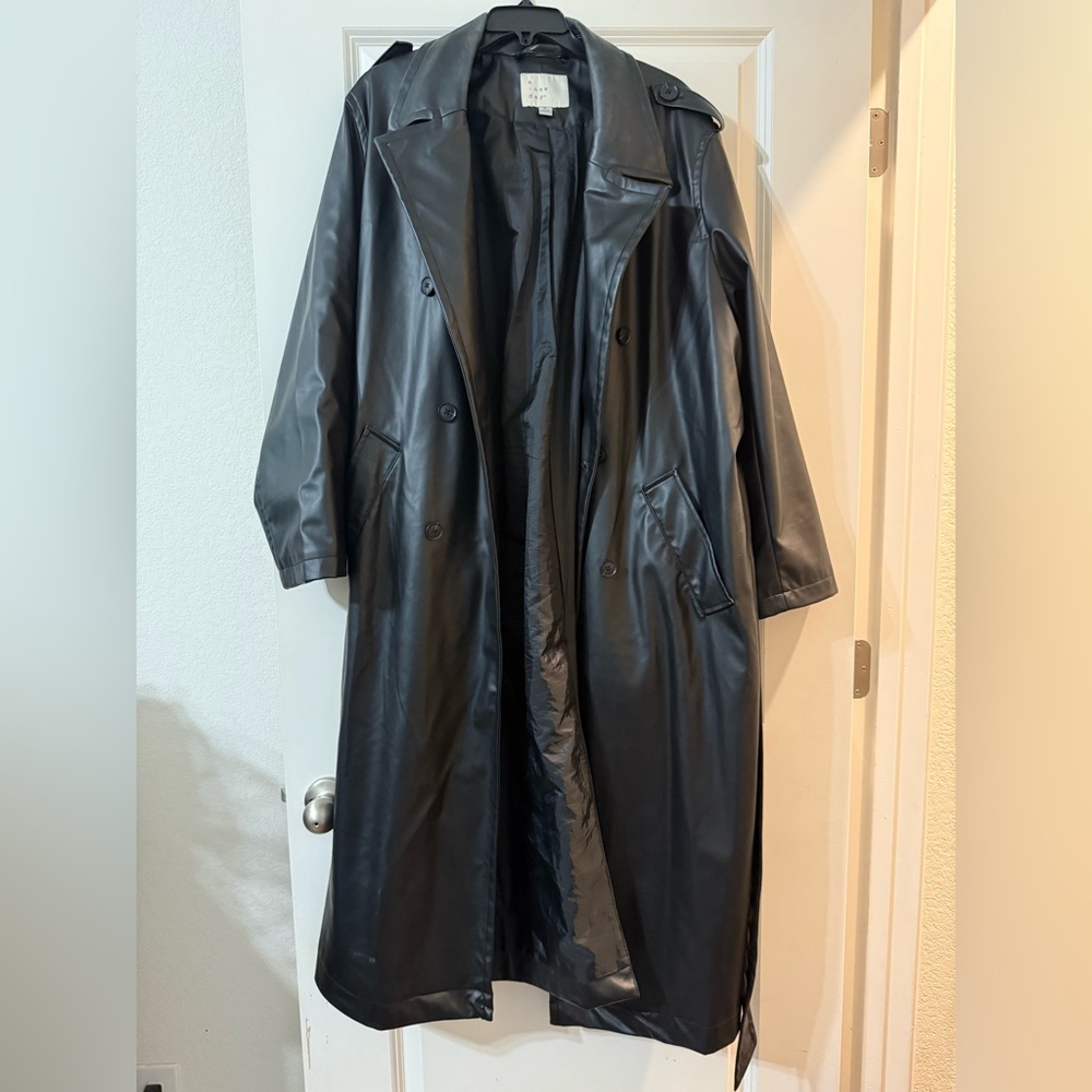 a new day Black Faux Leather Jacket